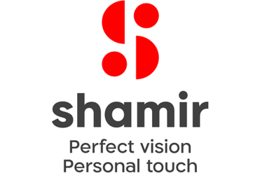 Shamir logo with slogan.